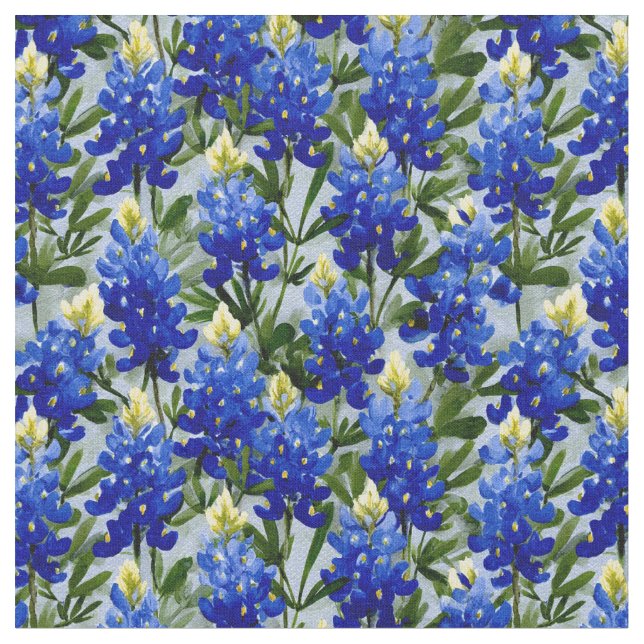Tecido Bluebonnet de Estilo Pintado (Detalhe)