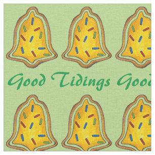 Tecido Boas Tidings Bell Christmas Cookie Holiday