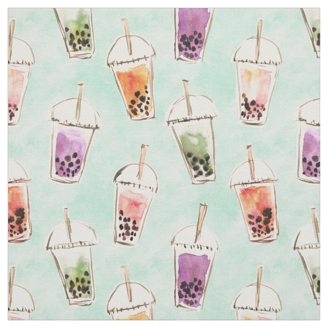 Tecido BOBA BACKED - Boba Tea (Modelo)