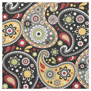 Tecido Boêmia Barroco de outono Colores Paisley Impress
