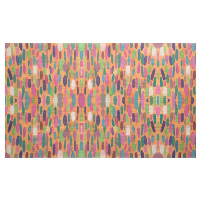 Tecido boémio do impressão dos Brushstrokes (Jarda)