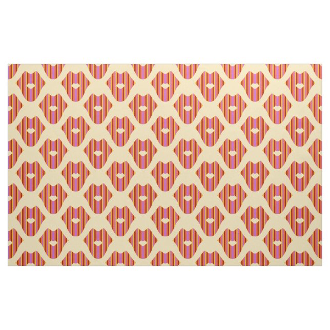 Tecido Boheme Lábios em amarelo (Fat Quarter)