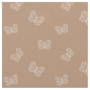 Tecido Boho Borboleta Moderno Feminino Primavera Animal M