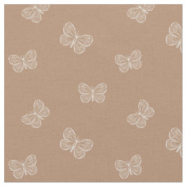 Tecido Boho Butterfly Modern Girly Spring Animal Brown