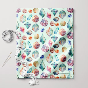 Tecido Boho Chic Aquarela Gemas