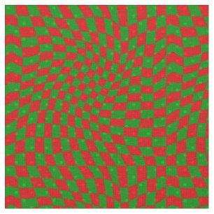 Tecido boho groovy christmas checkerboard girando 1960