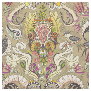 Tecido boho rococo bamboo
