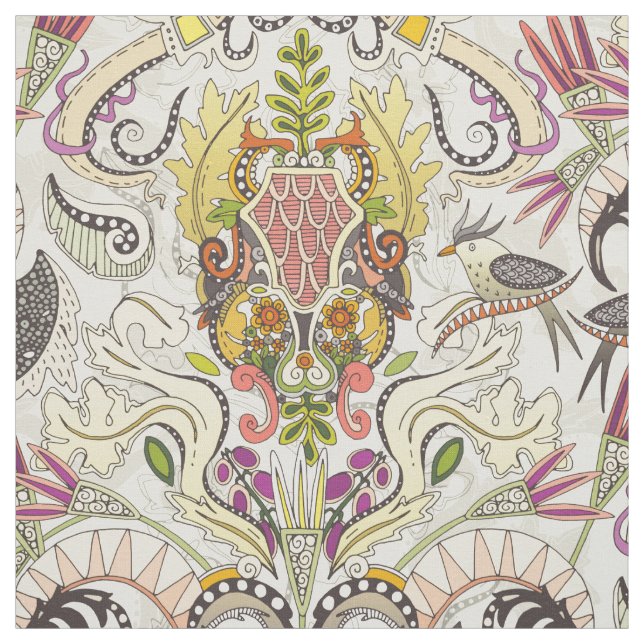 Tecido boho rococo pérola (Modelo)