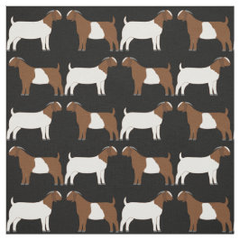 Tecido Boi Goats em Preto