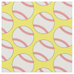 Tecido Bolas de Beisebol Esportes Amarelo