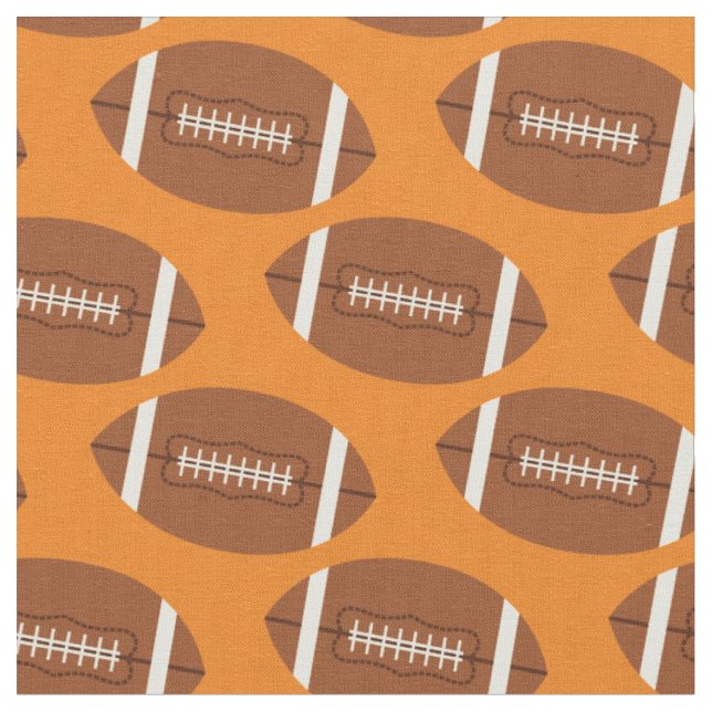 Tecido Bolas de Futebol Esportes Laranja (Detalhe)