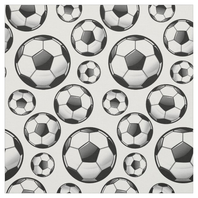 Tecido Bolas de futebol redondas lustrosas dispersadas (Modelo)
