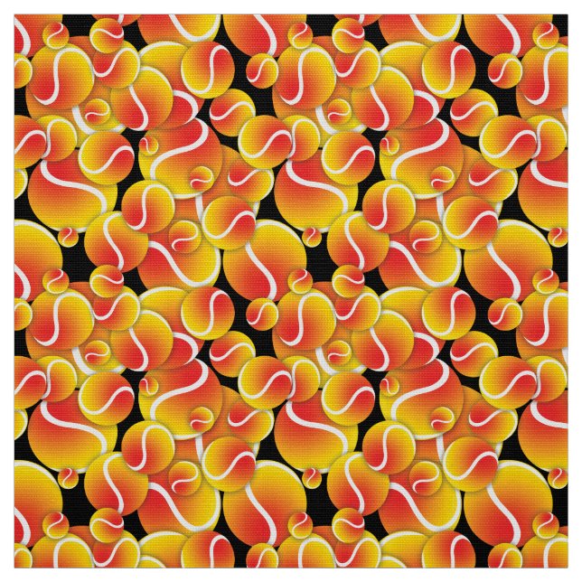 Tecido Bolas de tênis vermelho a amarelo (Modelo)