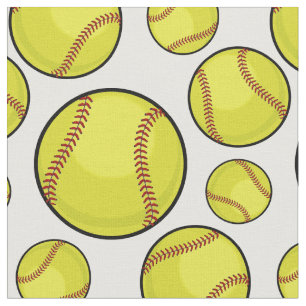 Tecido Bolas dispersadas do softball brancas