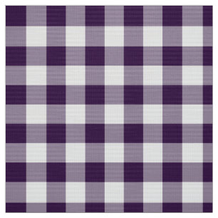 Tecido Bold Purple e White Gingham