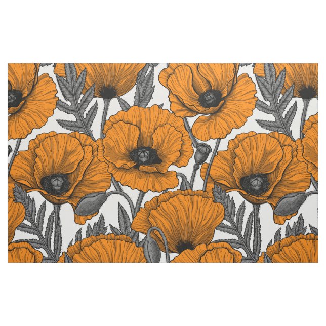 Tecido Bolhas de laranja em branco (Fat Quarter)