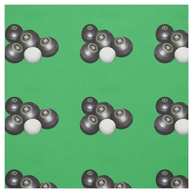 Tecido Boliches Pretos Em Verde, (Modelo)