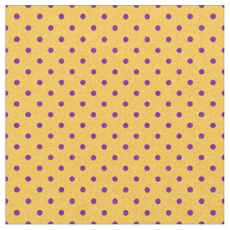 Tecido Bolinhas amarelas & roxas brilhantes