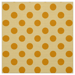 Tecido Bolinhas bonitas no Meio século Amarelo divertido 