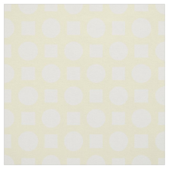 Tecido Bolinhas brancas em amarelo-limão (Modelo)