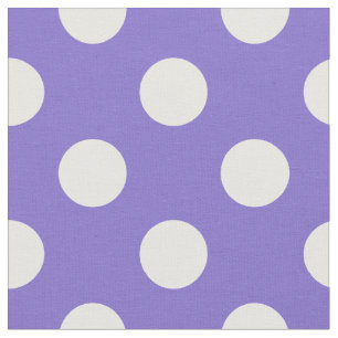 Tecido Bolinhas brancas no periwinkle