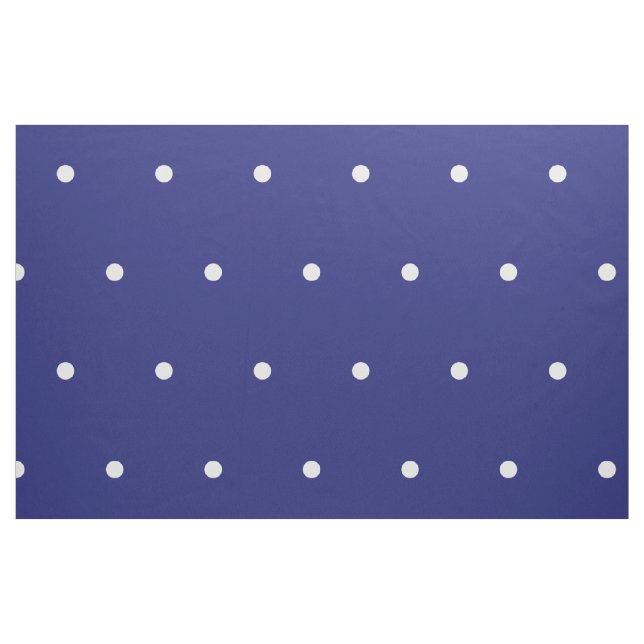Tecido Bolinhas brancas pequenas em azul náutico (Fat Quarter)