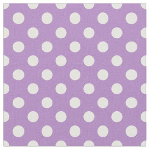 Tecido Bolinhas brancas sobre este roxo