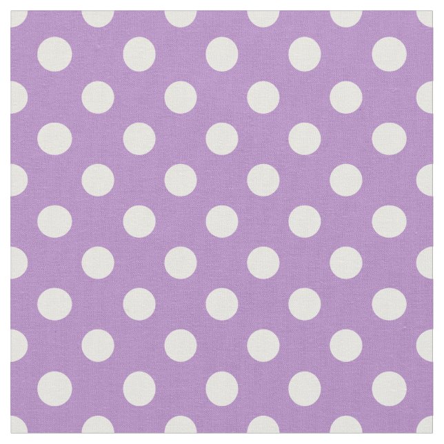 Tecido Bolinhas brancas sobre este roxo (Detalhe)