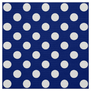 Tecido Bolinhas Clássicas no Meio século Azul do Marinho 