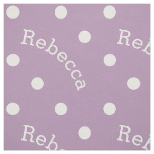 Tecido Bolinhas conhecidas personalizadas do roxo da