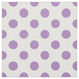Tecido bolinhas de lavanda em branco