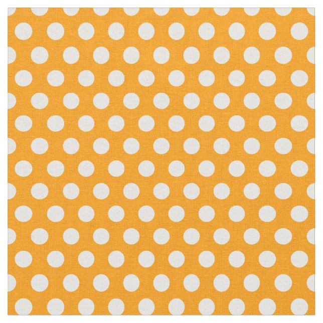 Tecido Bolinhas laranja (Detalhe)