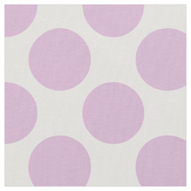 Tecido Bolinhas Lilás Modernas Roxo e Branco Grande (Detalhe)