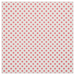 Tecido Bolinhas rosa coral por Shirley Taylor