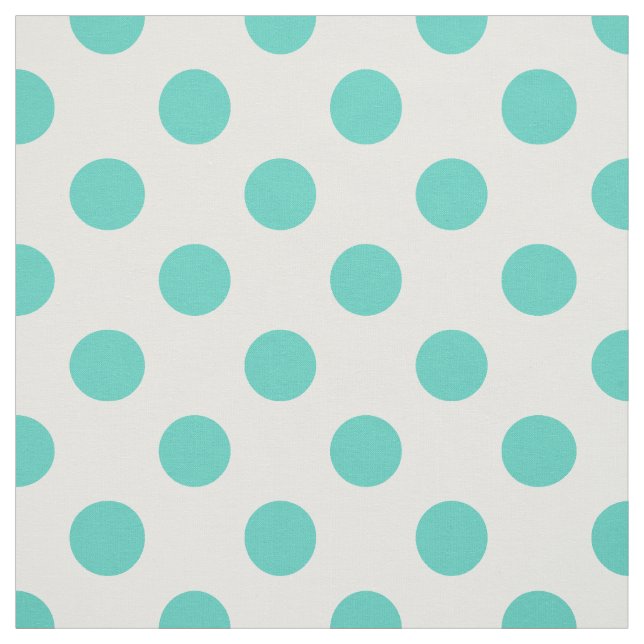 Tecido Bolinhas turquesas (Modelo)