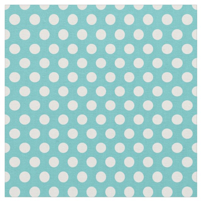 Tecido Bolinhas turquesas (Detalhe)