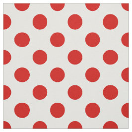 Tecido Bolinhas vermelhas e brancas