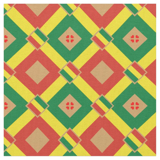 Tecido Bolívia Bandeira e Bolívia (Detalhe)