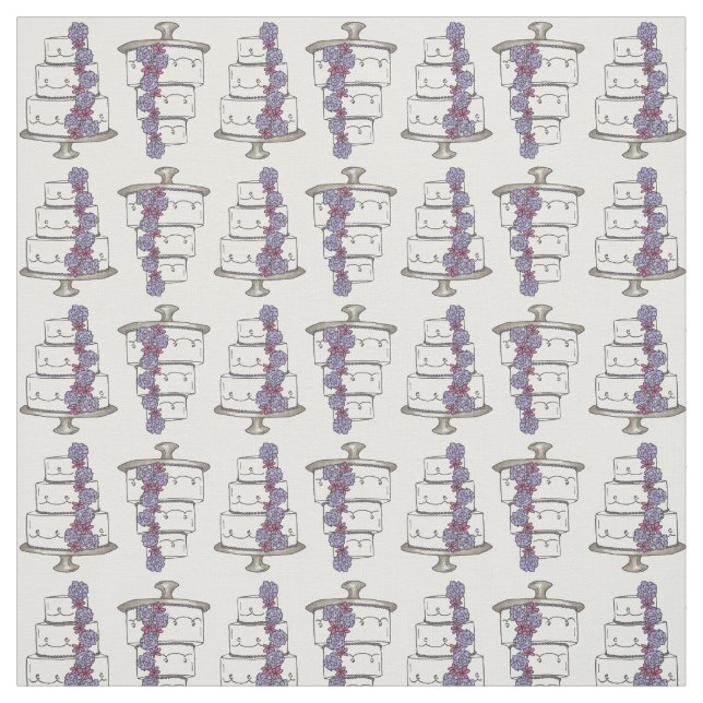 Tecido Bolo Casado Bolos Bridal Noivado Amor Roxo (Modelo)