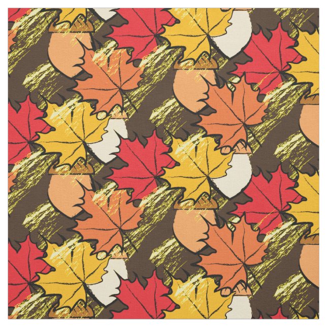 Tecido Bolotas e folhas IV (Modelo)