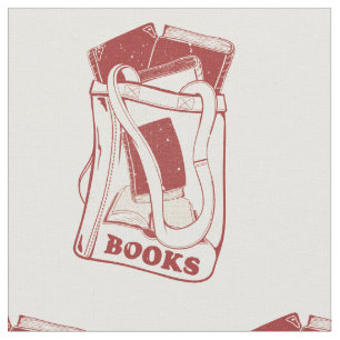 Tecido Bolsa de livros que adoro ler