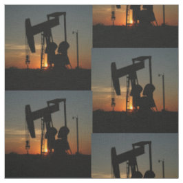 Tecido Bomba De Petróleo Ao Sol