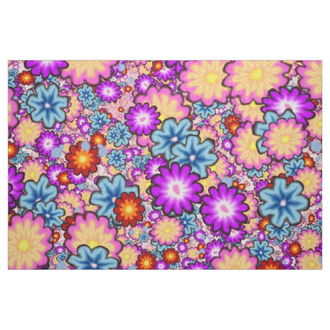 Tecido bomba floral1 (Fat Quarter)