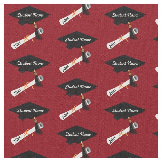 Tecido Boné e Diploma de Formando Personalizado (Detalhe)