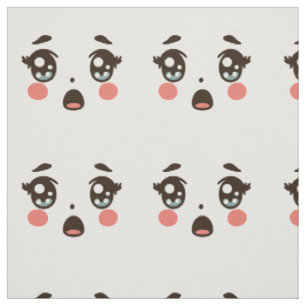Tecido boneca de desenho animado preocupada encara ilustr