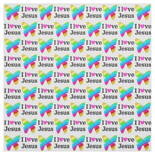 TECIDO BONITA MANTEIGA EU AMO JESUS (Modelo)