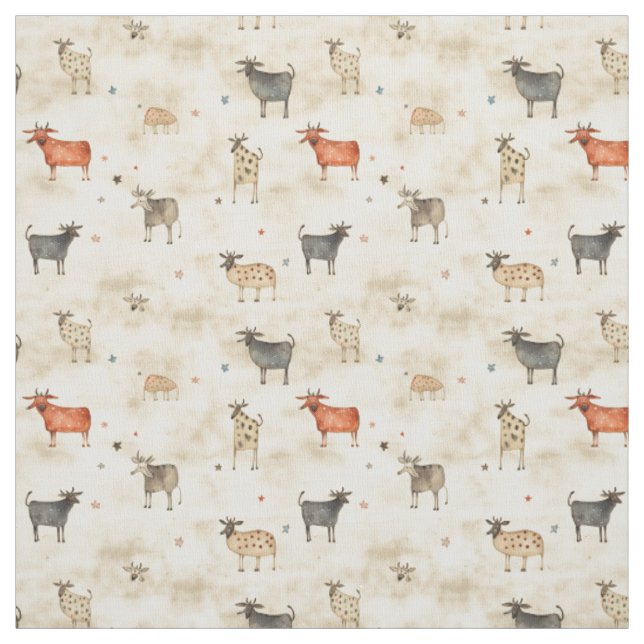 Tecido Bonita Whimsy: Vaca Whimsy (Modelo)