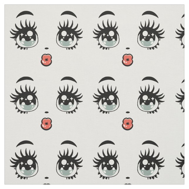 Tecido bonitinha bonitinha boneca cara-cara (Modelo)