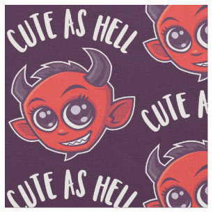 Tecido Bonito como o diabo do inferno
