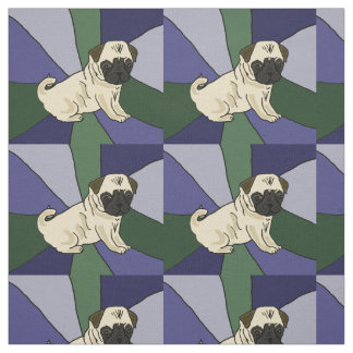 Tecido bonito da arte abstracta do cão de filhote
